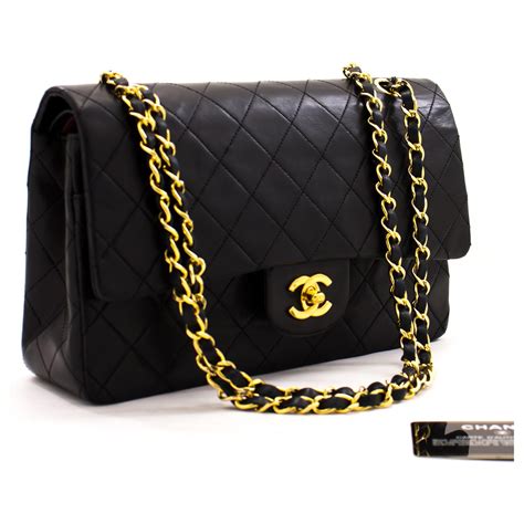 chanel leather purse medium size with chain leather shoulder strap|CHANEL Lambskin Quilted Medium Chanel 19 Flap Navy Blue .